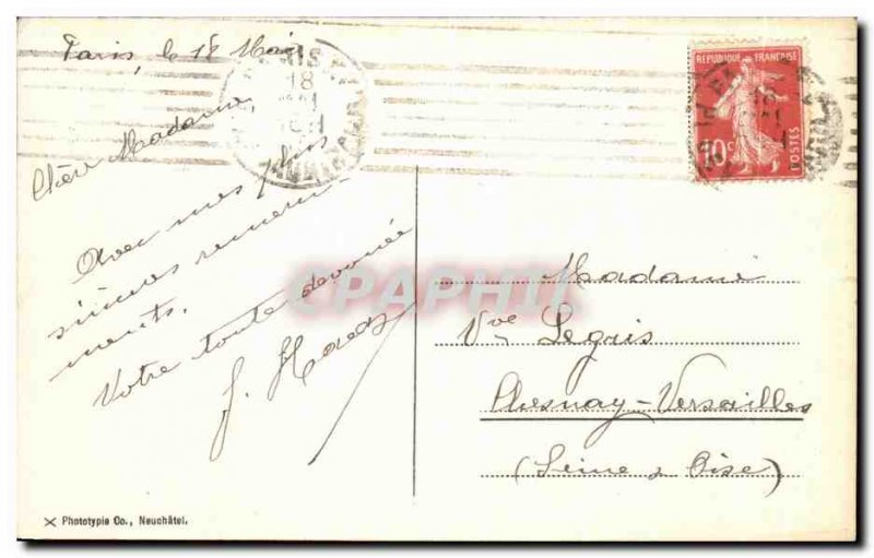 Postcard Neuchatel Old Catholic Church