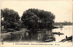 CPA Levallois Perret Pointe de la Grande Jatte et le Bac (1311083)