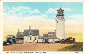 North Truro Cape Cod Massachusetts Highland Lighthouse Vintage Postcard AA41579