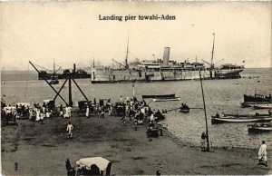 PC ADEN LANDING PIER TOWAHI YEMEN (a32143)