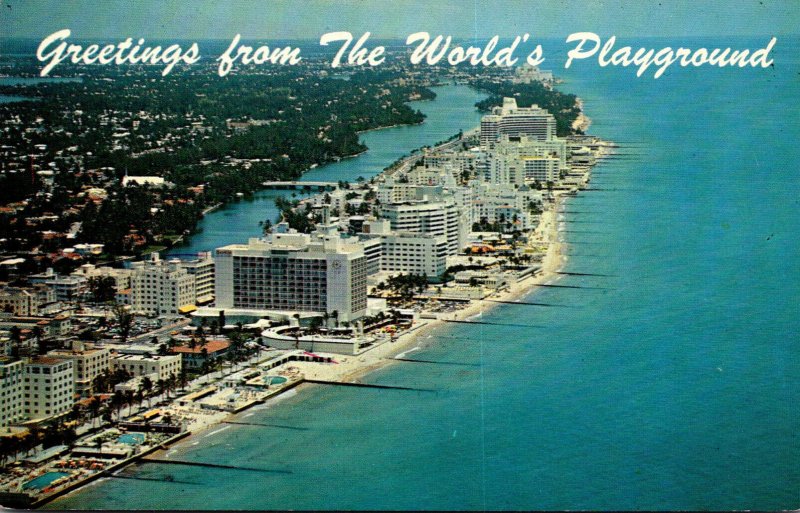 Florida Miami Beach Aerial View