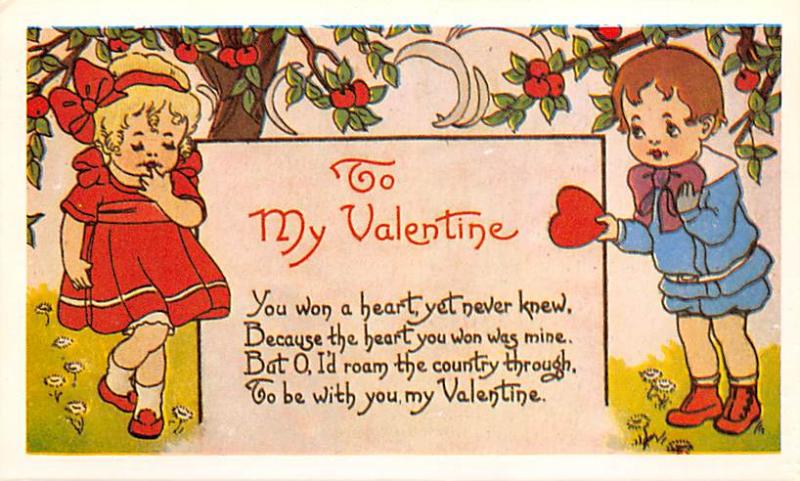 Reproduction Valentines Day Unused 