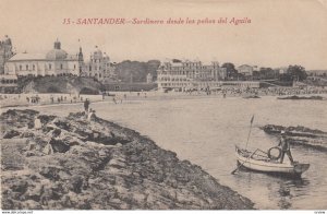 SANTANDER, Spain, 1900-10s ; Sardinero desde las penas del Aguila