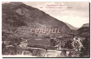 Old Postcard The Pyrenees view Genenale And Pools From Laruns