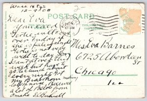 Omaha Nebraska~Creighton University Main Bldg~Exterior View~Cupola~1908 Postcard