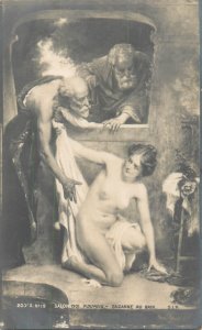 Pierre Dupuis, Suzanne in the Bath portrait of a defensive woman art Salon 1901