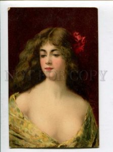 3120457 Lady BELLE Yellow Long Hair by Angelo ASTI vintage PC