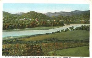 Susquehanna River and State Normal School - Lock Haven PA, Pennsylvania - WB