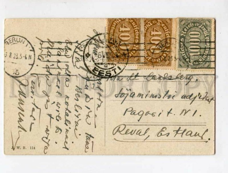 3102011 GERMANY BERLIN Wasserfall am Kreuzberg 1923 RPPC