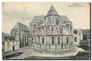 Old Postcard Noyon Apse of the Cathedral