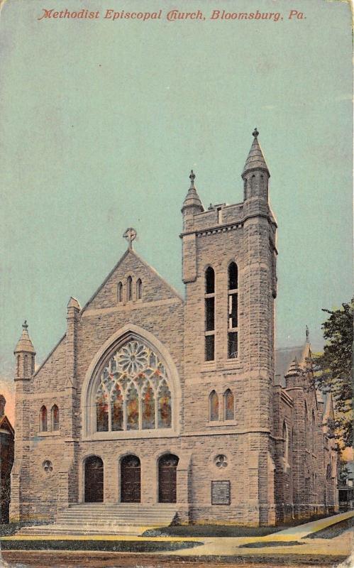 Bloomsburg Pennsylvania~Methodist Episcopal Church~Romanesque Style Bldg~c1910