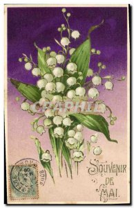 Old Postcard Fantasy Flowers Lily of the valley