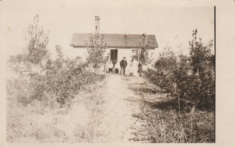 RPPC Rural Wyoming Family circa 1910 - (Found with other Wyoming cards)