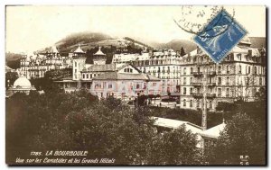 Old Postcard La Bourboule View Of The Caryatids And Great Hotels