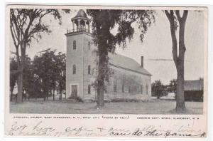 Episcopal Church West Claremont New Hampshire 1912 postcard