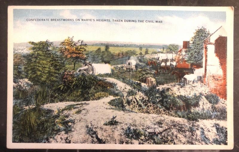 Mint USA PPC Picture Postcard Confederate Breastworks American Civil War