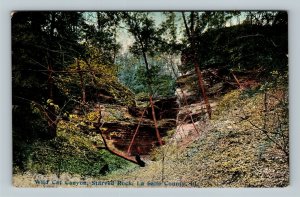 Starved Rock State Park Scenic Wild Cat Canyon Cliffs, Vintage Illinois Postcard