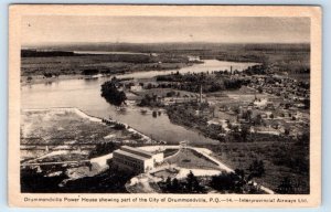 DRUMMONDVILLE Power House P.Q. CANADA 1937 Postcard