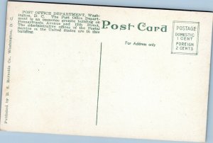 postcard Washington DC - Post Office Department
