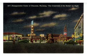WY - Cheyenne. Transportation Center, Train & Bus Depots