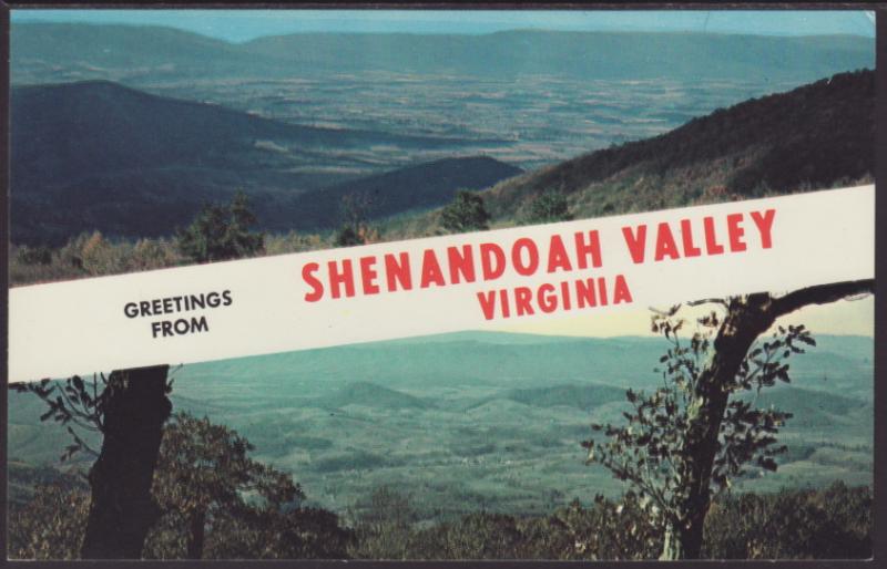 Greetings From Shenandoah Valley,VA Postcard