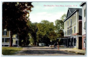 1912 Elm Street Opera House Exterior Building Lancaster New Hampshire Postcard