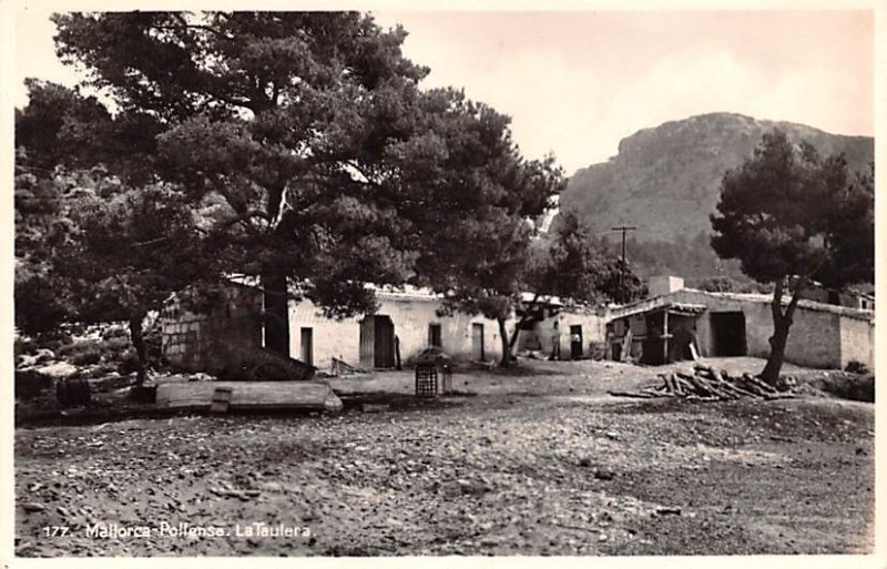 Mallorca Pollensa La Taulera Spain Writing on back 