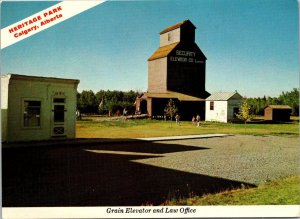 Canada Alberta Calgary Heritage Park Grain Elevator and Law Office