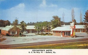 Guthrie KY Covington's Motel on U. S. 41 Postcard