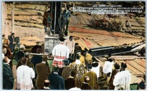 STE. ANNE de BEAUPRE, Quebec Canada  CORNERSTONE LAYING New Basilica Fathers