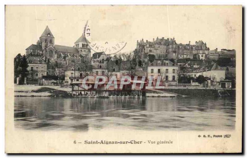 Postcard Old Saint Aignan Sur Cher Vue Generale