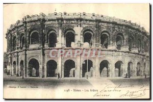 Postcard Old Nimes Les Arenes