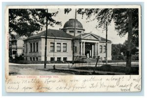 1906 Public Library Kokomo Indiana IN Fort Wayne Posted Antique Postcard 