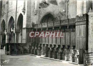 Postcard Modern Champeaux (S & M) Interior of the Old Collegiate and St. Martin