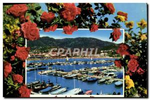 Modern Postcard The Cote d & # 39Azur Cavalaire Sur Mer Port