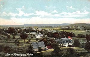 FARMINGTON, ME Maine  CITY BIRD'S EYE VIEW  Homes  FRANKLIN CO  c1910's Postcard
