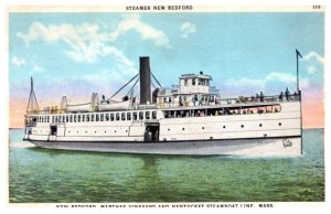 Steamer New Bedford , New bedford, Martha's Vineyard , Nantucket Steamsh...