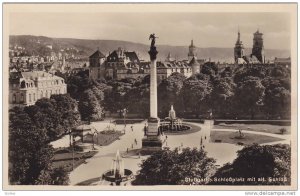 RP: Stuttgart, Schlossplatz mit alt. Schloss, Baden-Warttemburg, Germany,10-20s