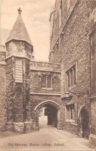 uk23167 old gateway merton college oxford real photo uk