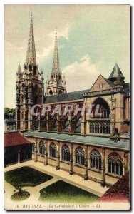 Old Postcard Bayonne The Cathedral and the Cloister