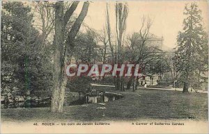 Old Postcard Rouen A Corner of the Garden Solferino