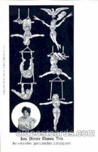 Gymnastics, Trapeze, circus postcard Post Card  Trapeze