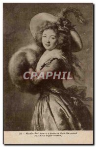 Old Postcard Louvre Museum Mrs Vigee Lebrun Mole Raymond