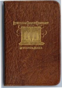 1939-40 Pocket Calendar/notebook LEWISTON TRUST COMPANY, ...