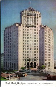 Vtg Hotel Mark Hopkins Atop Nob Hill San Francisco California CA Postcard