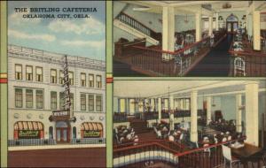 Oklahoma City The Britlin Cafeteria NICE LINEN Postcard