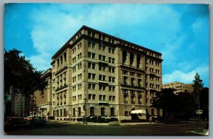 Postcard Washington D.C. c1960s The Manger Hay Adams Hotel Old Cars