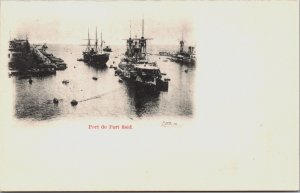 Egypt Port Said Entrance Suez Canal Vintage Postcard C128