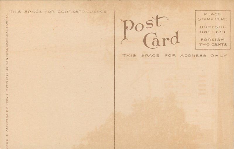 Stockton California~Central M E Church~1910 Postcard