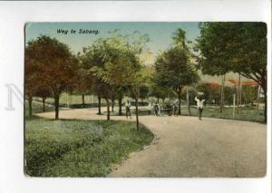 271019 INDONESIA Way too SABANG cart Vintage postcard